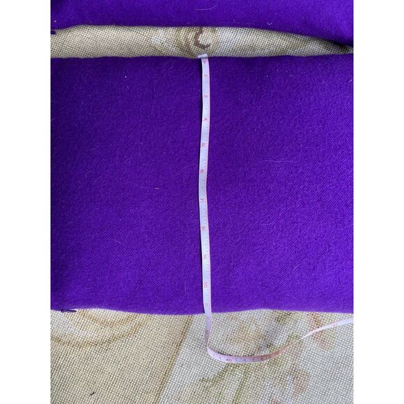 EUC Ralph Lauren Cashmere Purple Fringe Throw Pillow Set of 2 - Picture 6 of 7